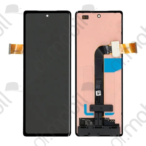 Kijelző Samsung Galaxy Z Fold2 5G (SM-F916) előlap + kijelző fekete GH82-24024A